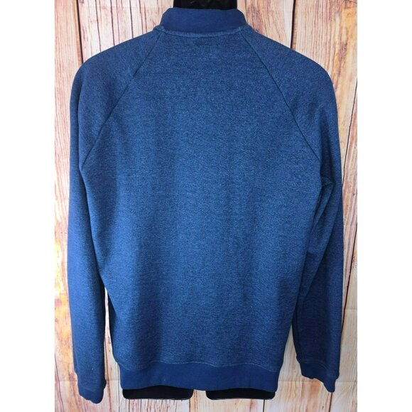 Under Armour Mens Blue Fitted Full-Zip Jacket Large - Baseball Collar - Picture 2 of 8